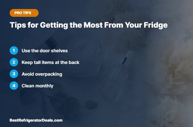 Tips for Getting the Most From Your Fridge tips card