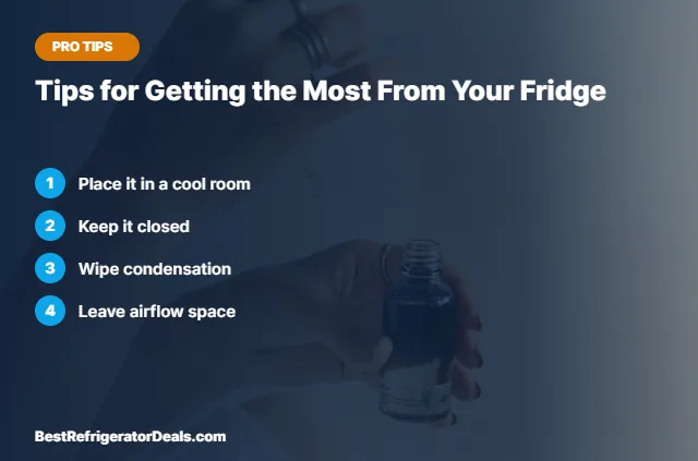 Tips for Getting the Most From Your Fridge tips card