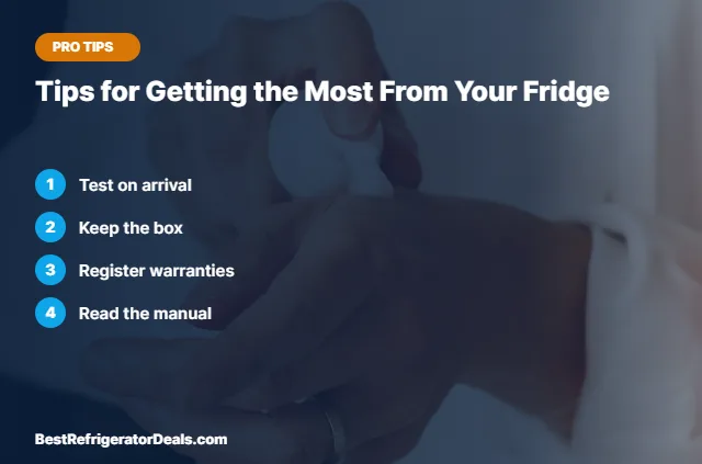 Tips for Getting the Most From Your Fridge tips card