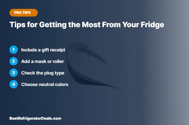 Tips for Getting the Most From Your Fridge tips card