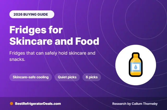 best skincare fridge for skincare and food 2026 buying guide cover
