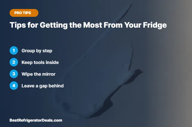 Tips for Getting the Most From Your Fridge tips card