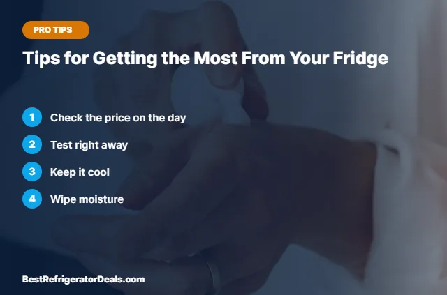 Tips for Getting the Most From Your Fridge tips card
