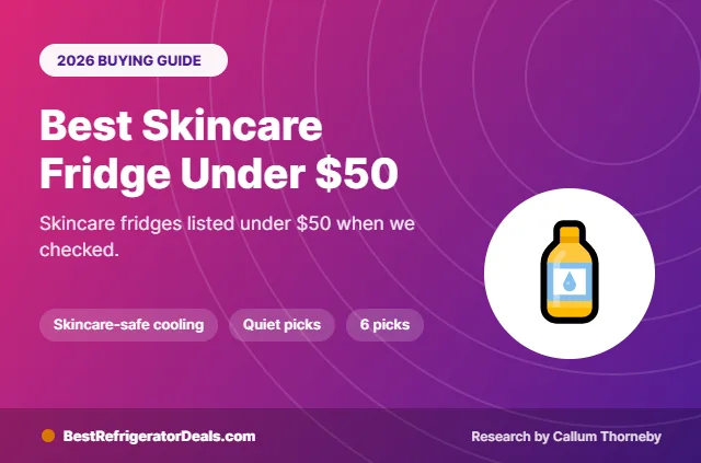 best skincare fridge under $50 2026 buying guide cover