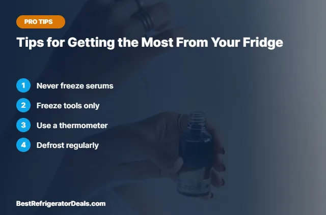 Tips for Getting the Most From Your Fridge tips card