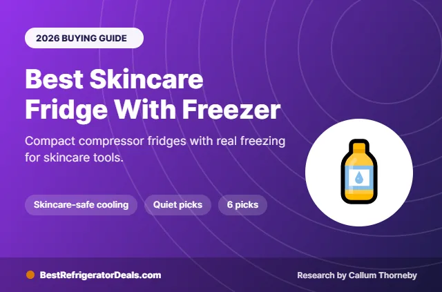 best skincare fridge with freezer 2026 buying guide cover