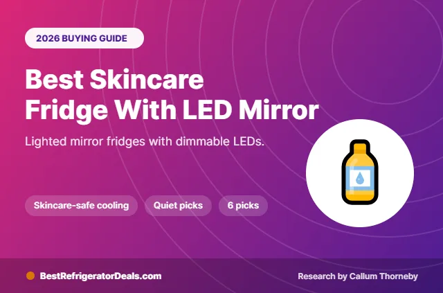 best skincare fridge with led mirror 2026 buying guide cover