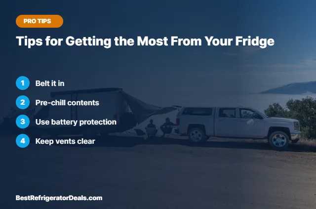 Tips for Getting the Most From Your Fridge tips card