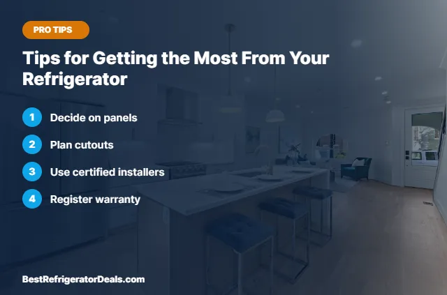 Tips for Getting the Most From Your Refrigerator tips card