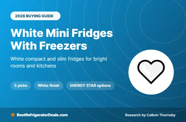 best white mini fridge with freezer 2026 buying guide cover